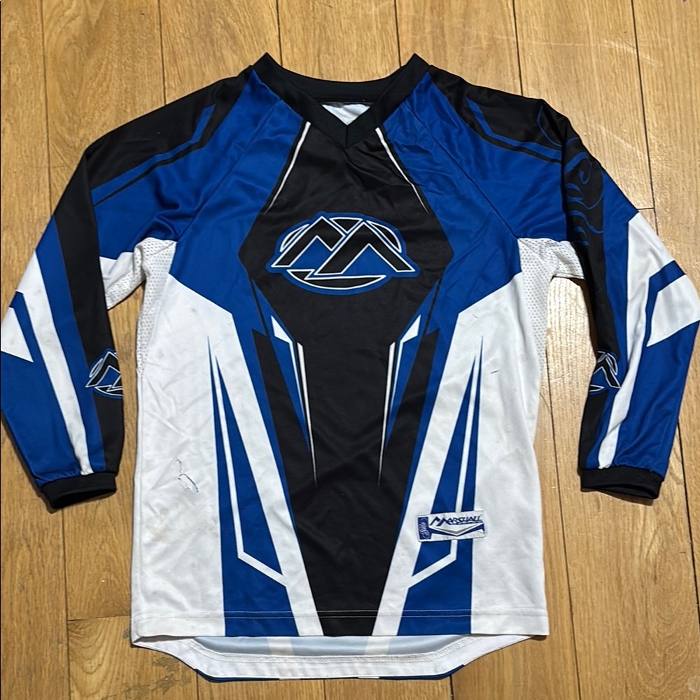 Marshall Blue and Black Motocross Jersey